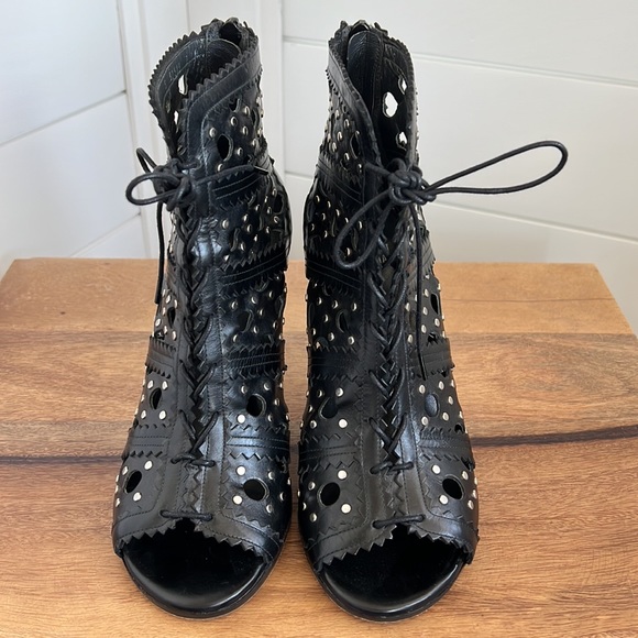 Studded Stuart Weitzman Booties. - Picture 4 of 17